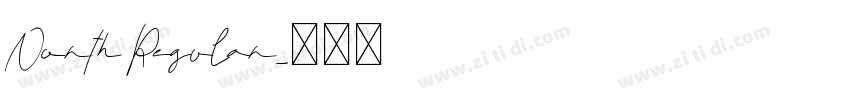North Regular字体转换